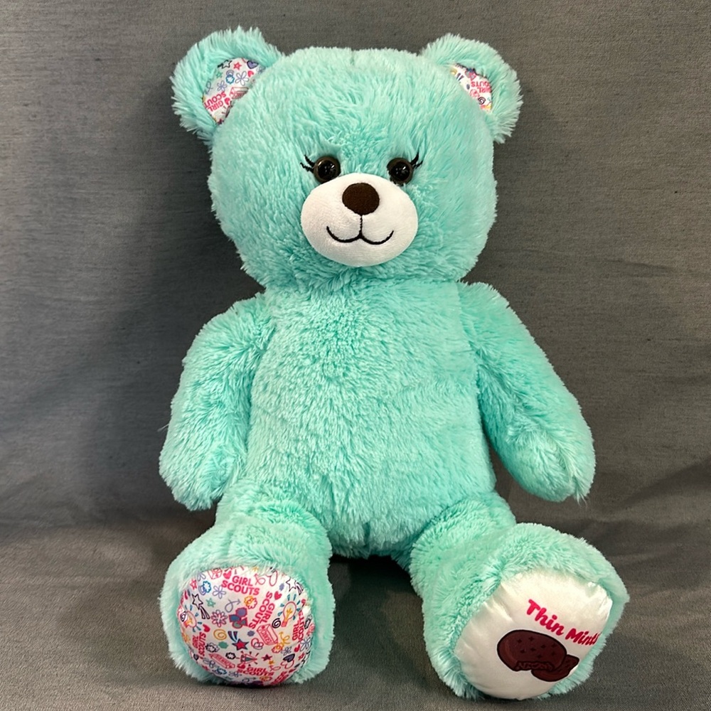 Build-A-Bear Girl Scout Thin Mint Teddy Bear Plush - Pale Mint Green